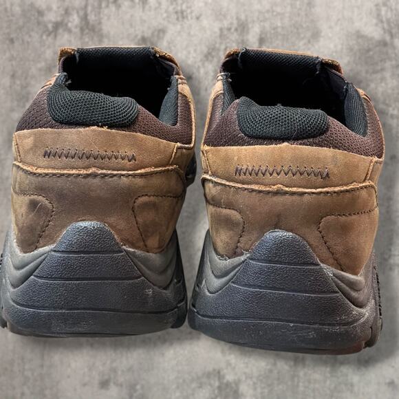 Men\'s 9.5 MERRELL Moab Adventure Slip-On Brown Nubuck Leather Hiking Shoe EUC main image 8